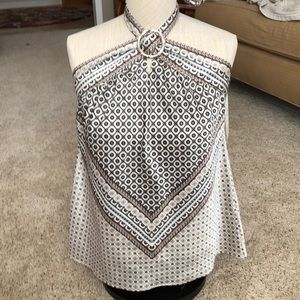 WHBM Silk Halter Top